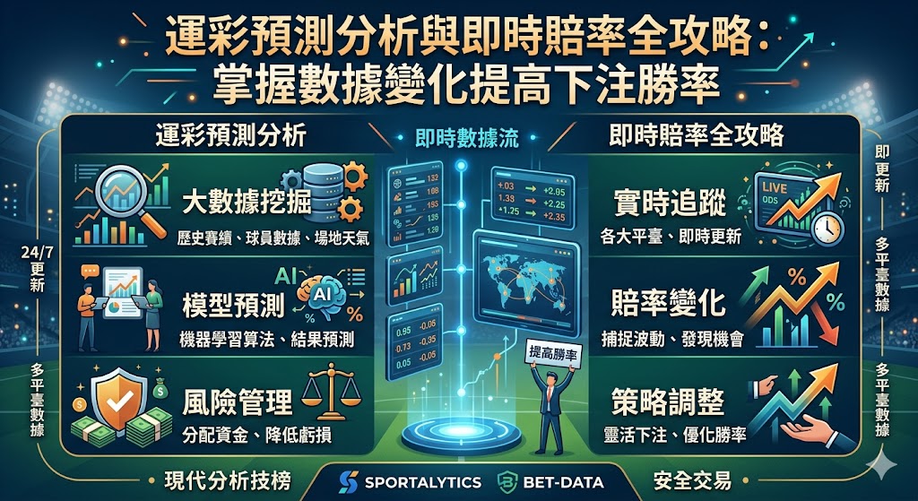 運彩預測分析與即時賠率全攻略：掌握數據變化提高下注勝率