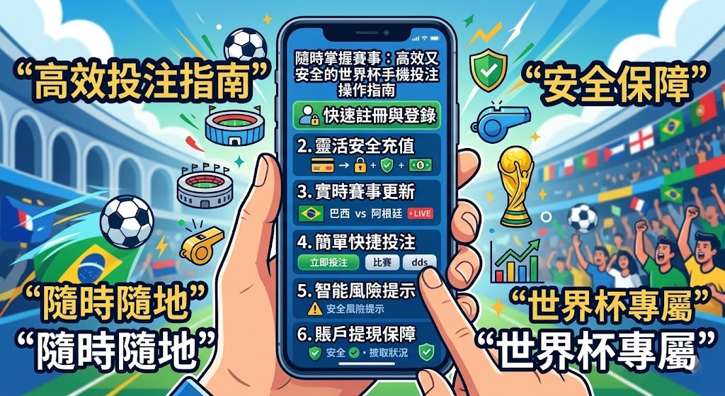 高效又安全的世界杯手機投注操作指南